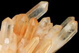 Tangerine Quartz Crystal Cluster - Madagascar #112807-2